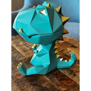 HAUCOZE Dinosaur Dish Holder Statue Sculpture Figurine Decor Polyresin Amoy Arts